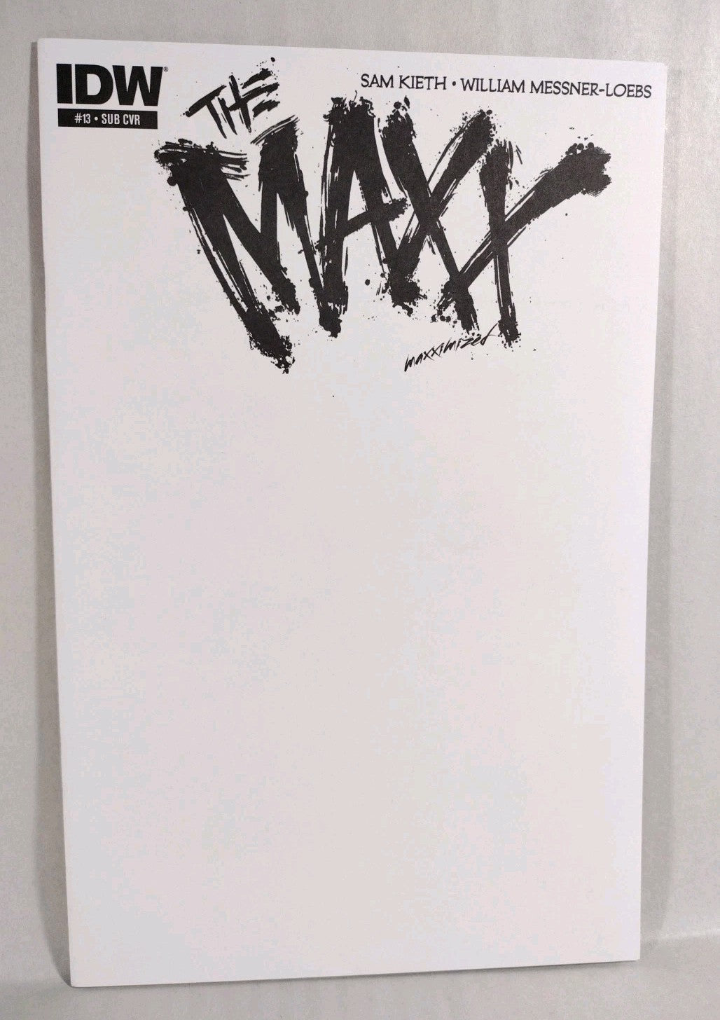 The Maxx #13 (2014) Sam Keith IDW Blank Sketch Variant Cover Comic New NM