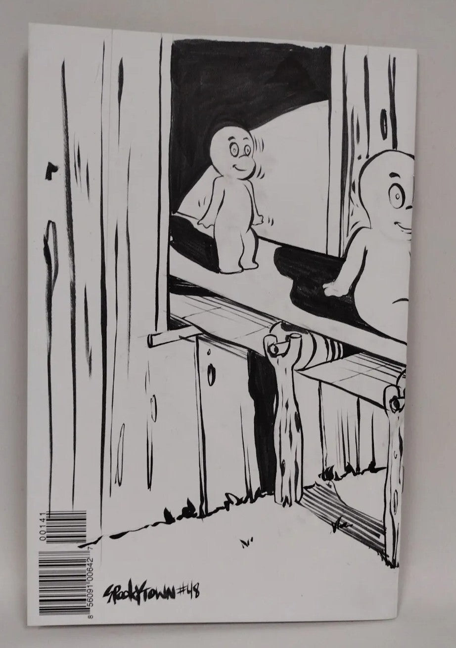 Casper's Ghost Land #1 Blank Cover AMP Comic Variant W Original Spooky Art ARG