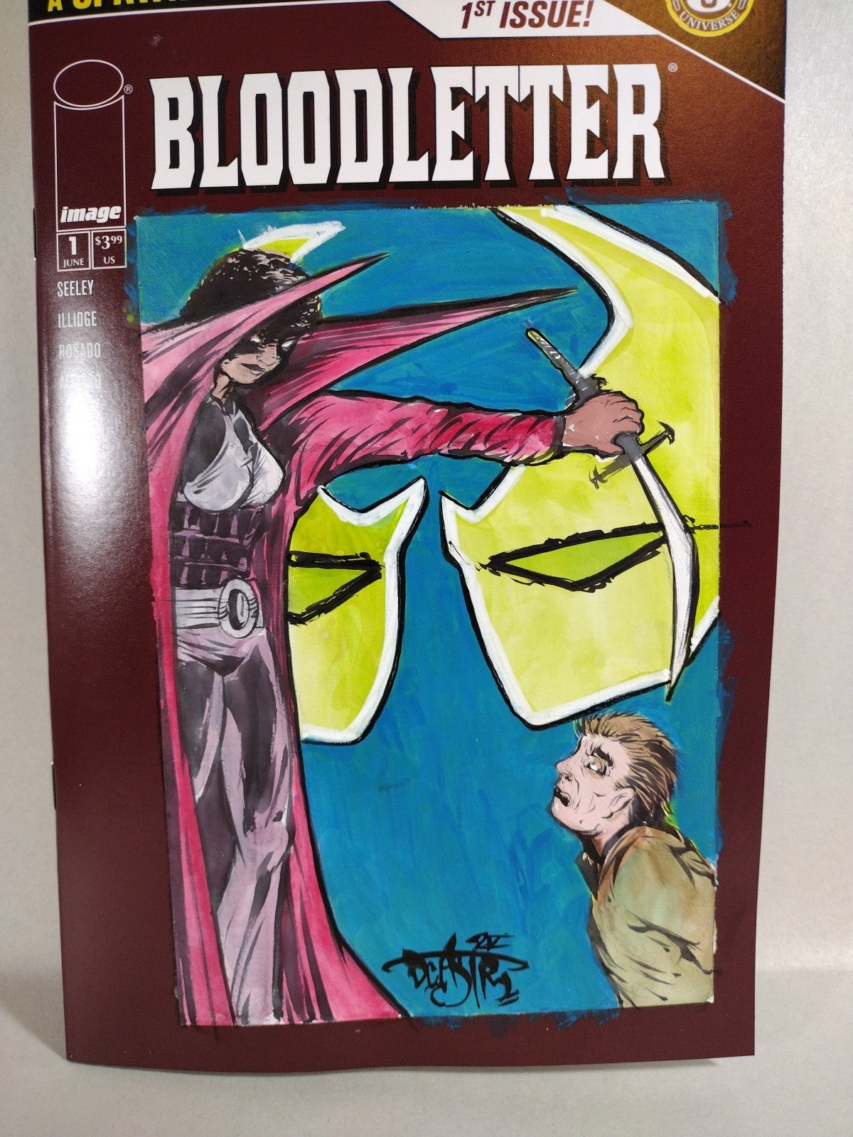 Bloodletter #1 (2025) Image Comic Sketch Cover Variant W Original Dave Castr Art