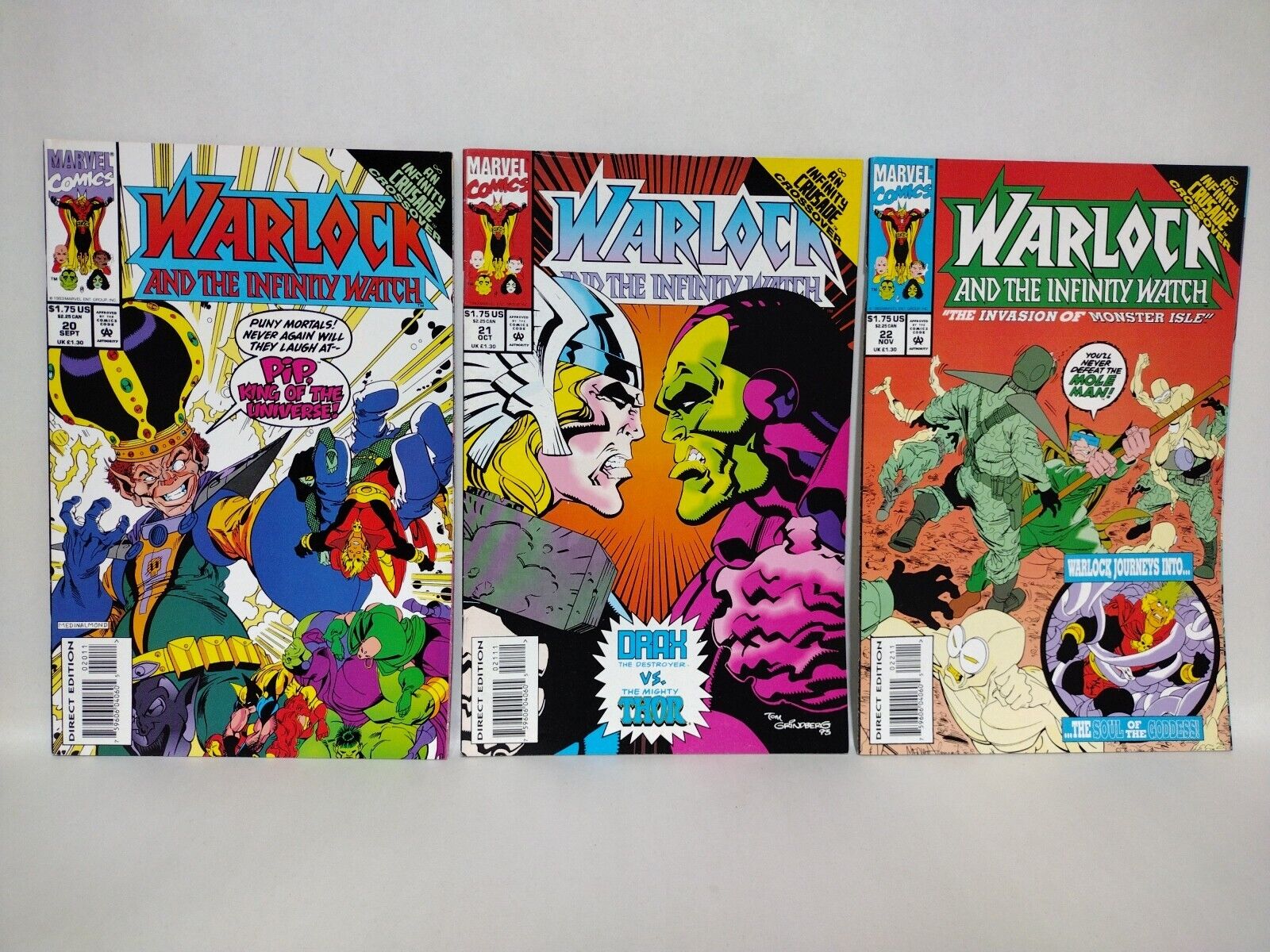 Warlock And The Infinity Watch (1992) Marvel Comic Lot #1-7 9-24 30 31 35 36 38