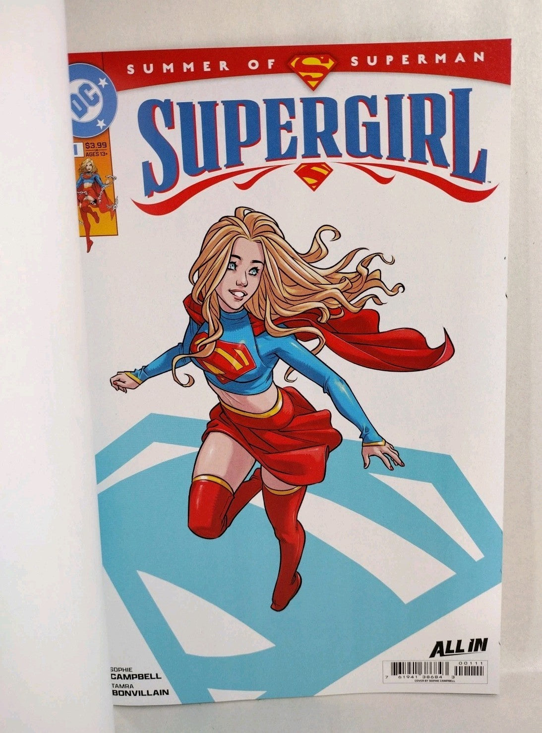 Supergirl #1 (2025) DC Sketch Variant Cover Comic W Original Dave Castr Art