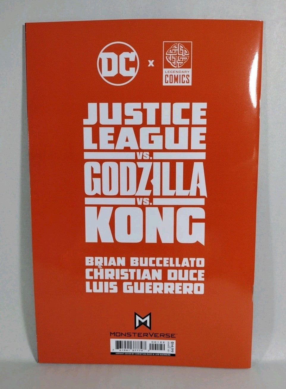 Justice League vs Godzilla vs Kong #1 (2023) DC Kong Battle Roar NM