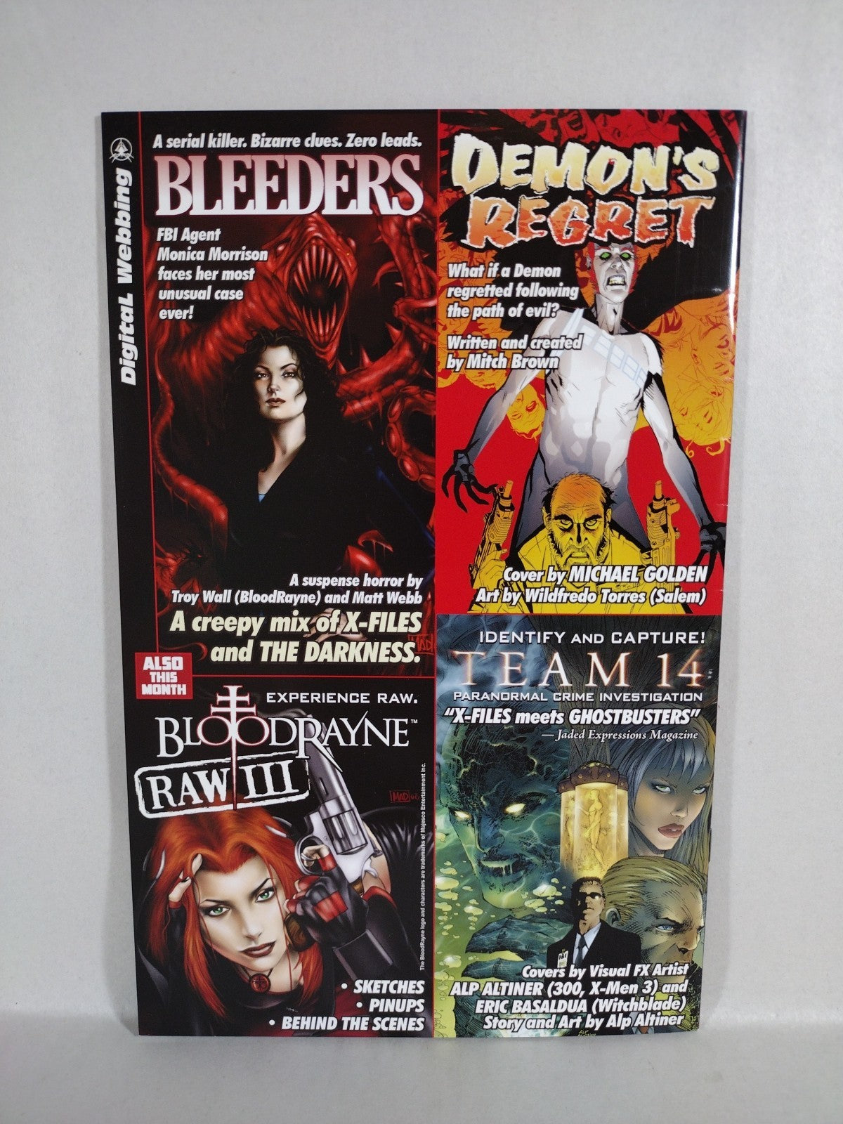 Bloodrayne Tokyo Rogue (2008) Complete Digital Webbing Comic Set #1 2 3 NM