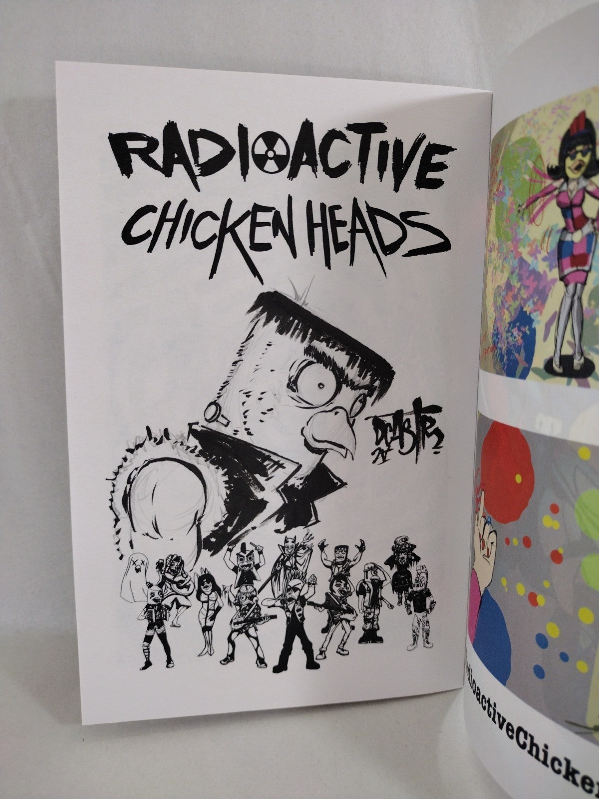 Radioactive Chicken Heads Bad Egg 2025 Production Zine Book Signed W Sketch NM
