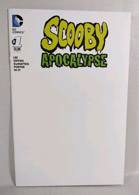 Scooby Doo Apocalypse #1 (2016) DC Comic Blank Sketch Variant Cover New NM