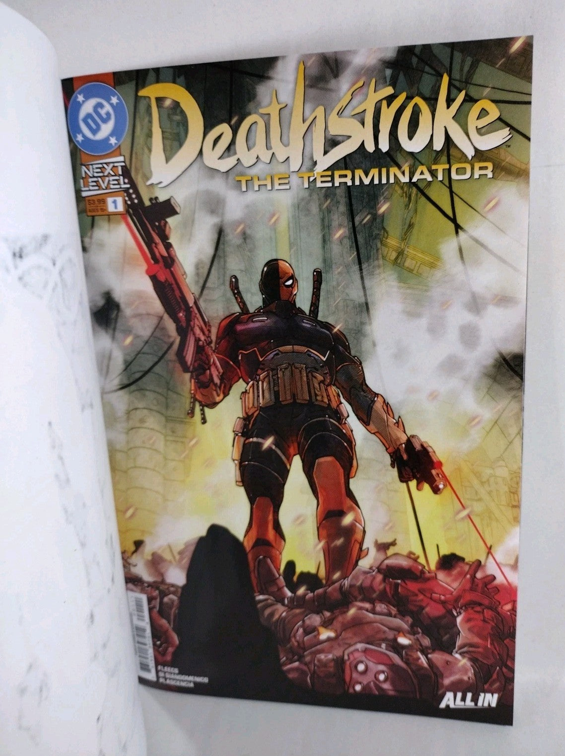 Deathstroke Terminator #1 (2026) DC Sketch Var Cover Comic W Original DCastr Art