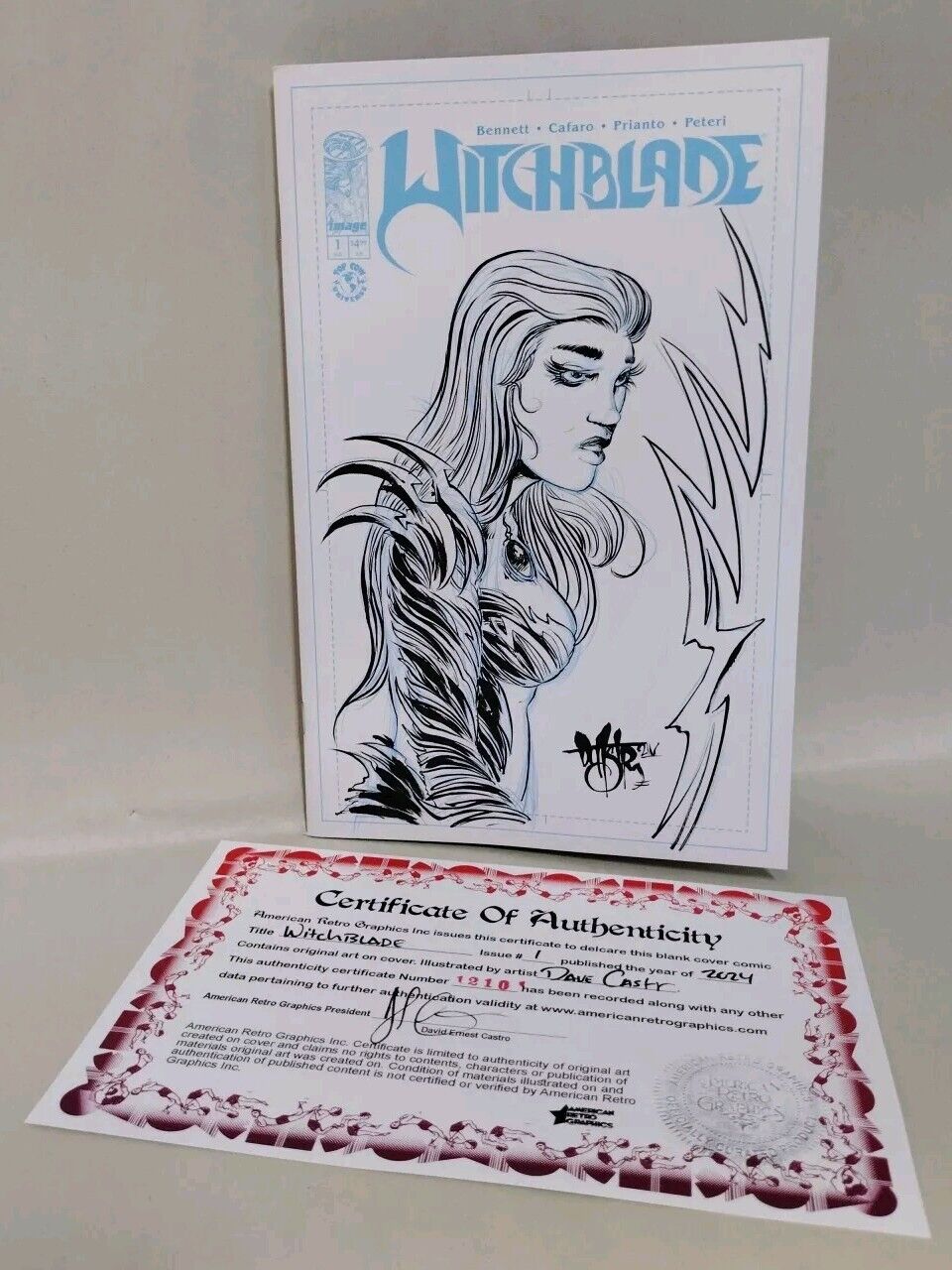 Witchblade #1 (2024) Image Comic Sketch Cover Variant W Original Dave Castr Art