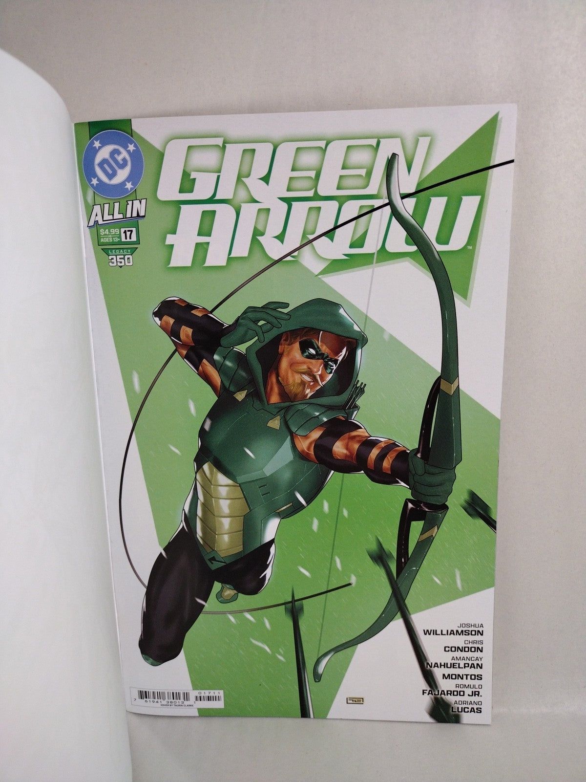 Green Arrow #17 (2024) DC Comic Sketch Variant Cover W Original Dave Castr Art