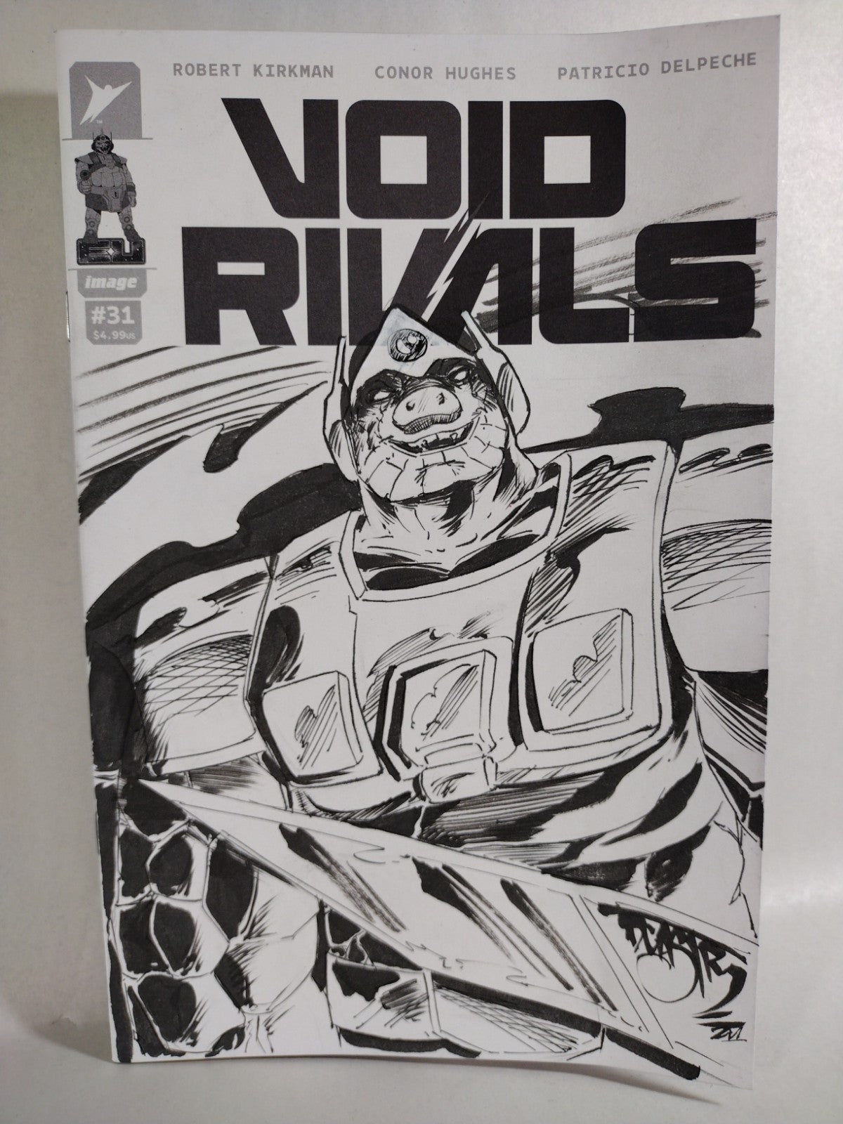 Void Rivals #31 (2026) Image Skybound Sketch Cover Variant W Original DCastr Art