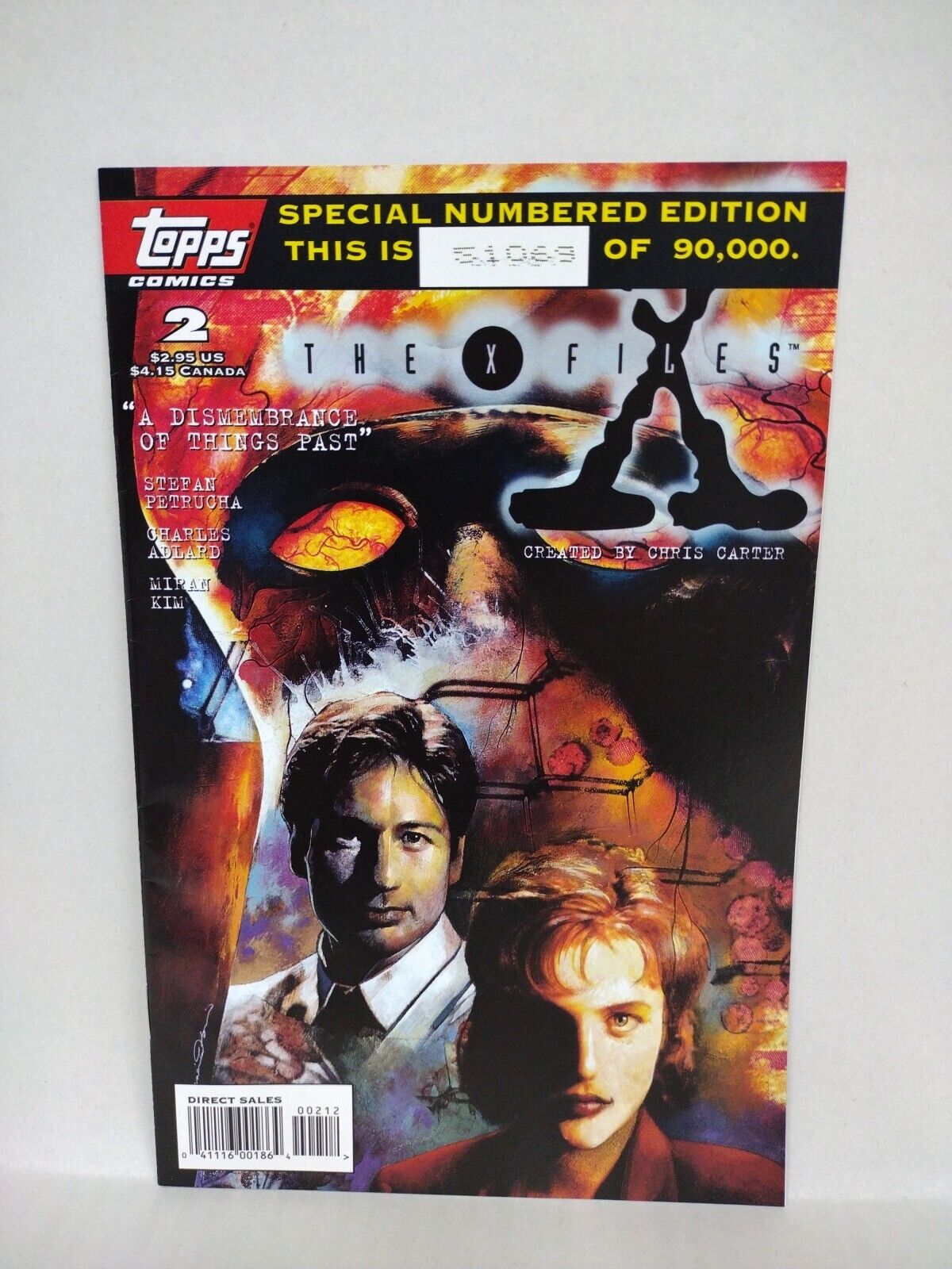 X-Files (1995) Topps Comics Special Edition Numbered Variant Lot Set #1 2 3