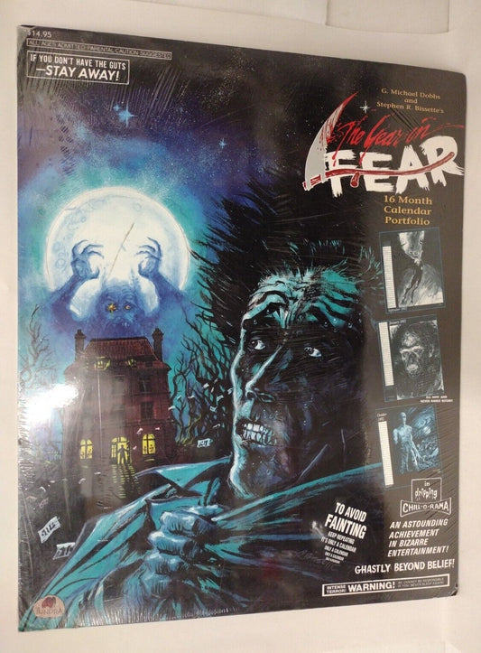 Dobbs & Bissette's THE YEAR IN FEAR (1991) 16-Mo Calendar Portfolio Tundra 16x20