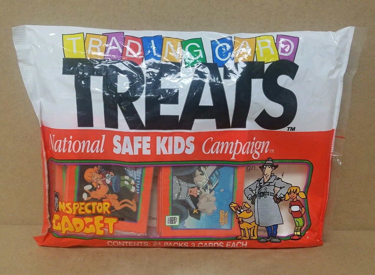 Inspector Gadget Trading Card Treats 1991 Impel 3 card packs SEALED Bag of 24