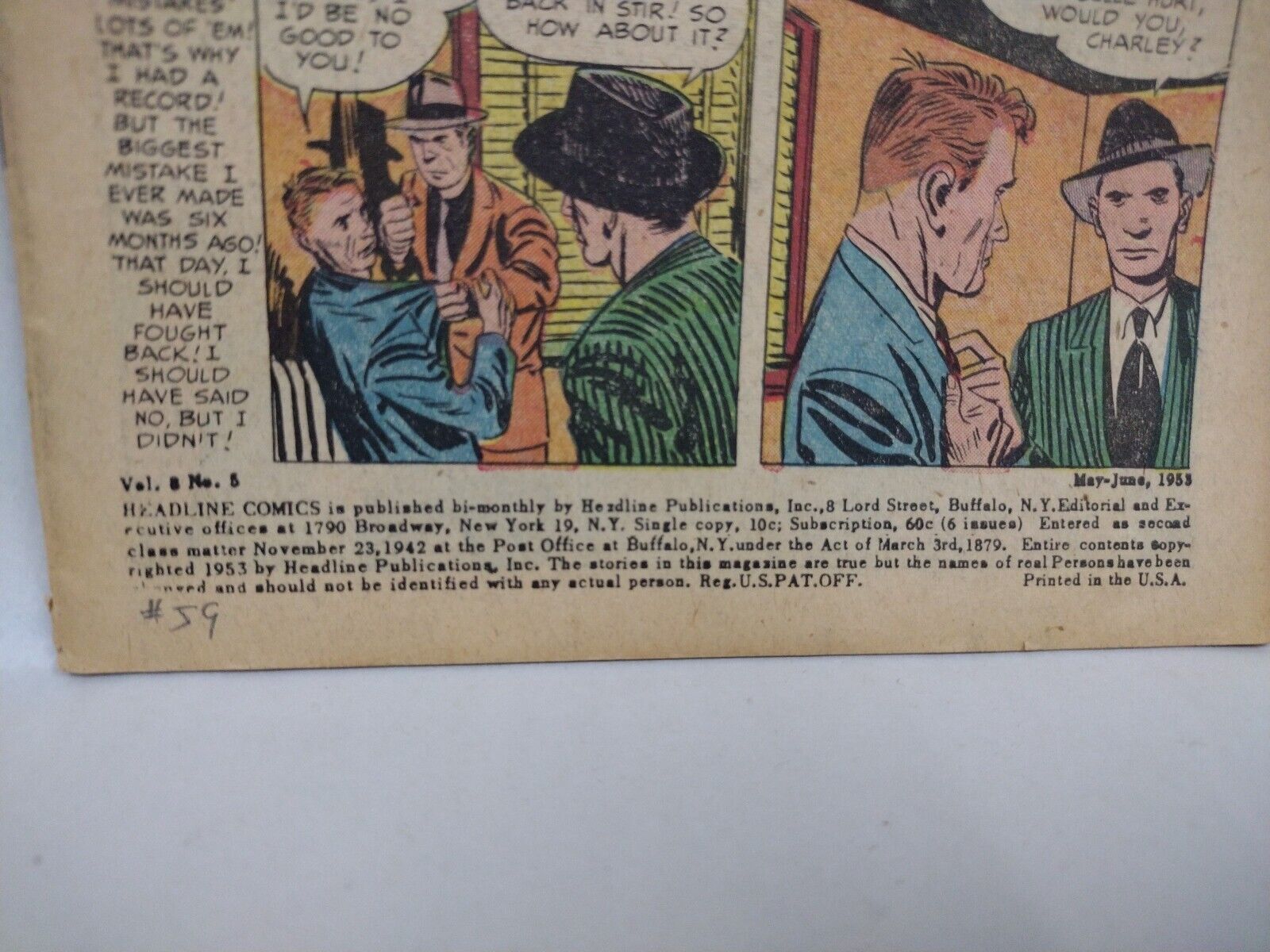 Coveress Golden Age Crime Comic Detective Headline Justice Traps The Guilty 