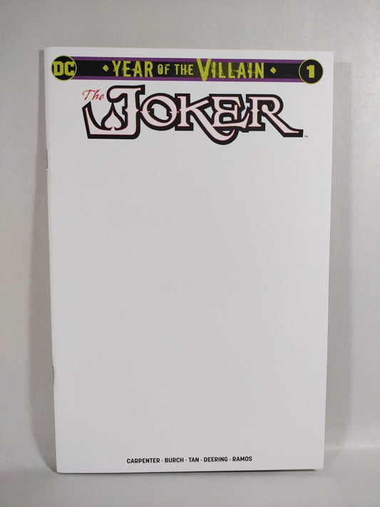Joker Year Of The Villain #1 (2019) DC Blank Sketch Cover Variant Comic New NM