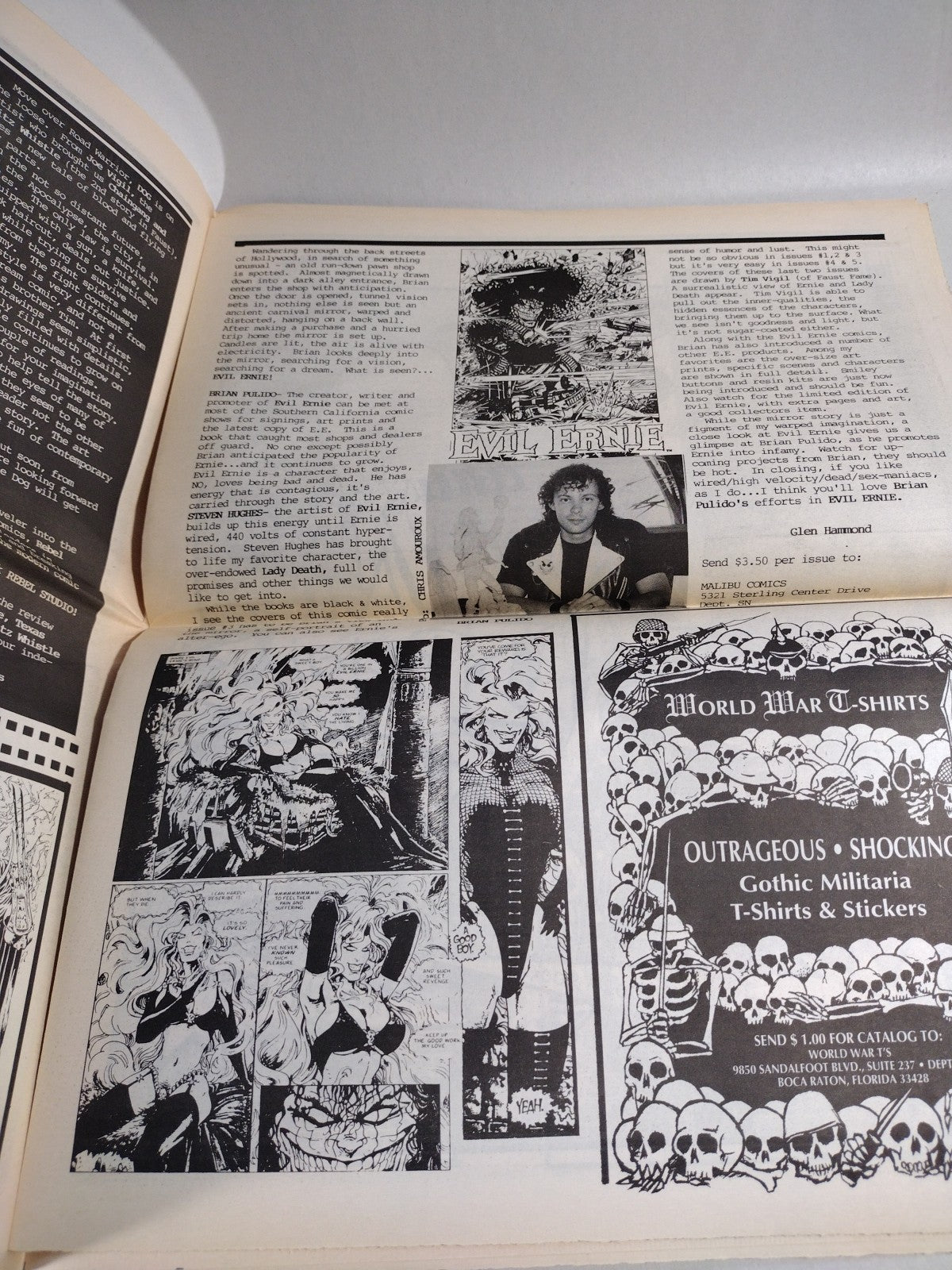 Syn Magazine (1990) Complete Newspaper Run 1 2 3 4 5 6 Horror Movie Comic Run