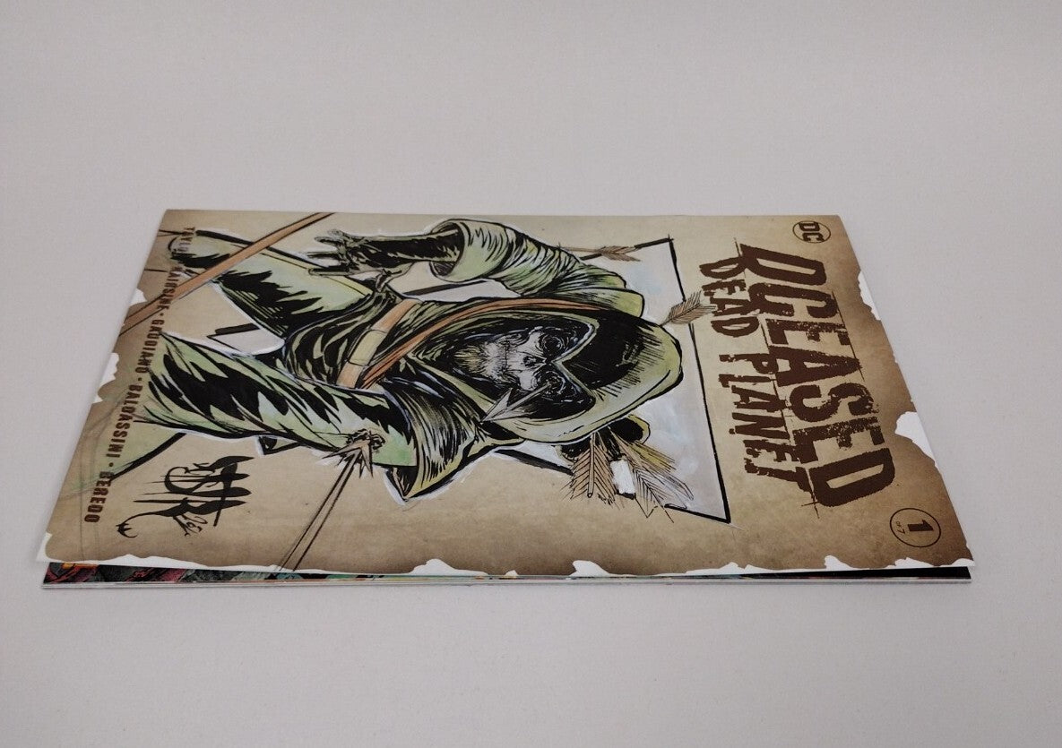 DCeased Dead Planet #1 (2020) DC Comic Sketch Cover w Original DCastr DCastr Art