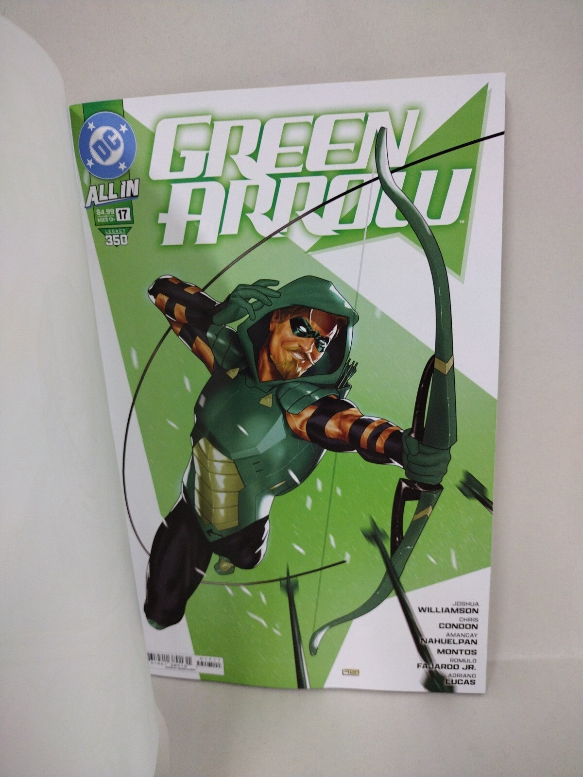 Green Arrow #17 (2024) DC Comic Sketch Variant Cover W Original Dave Castr Art