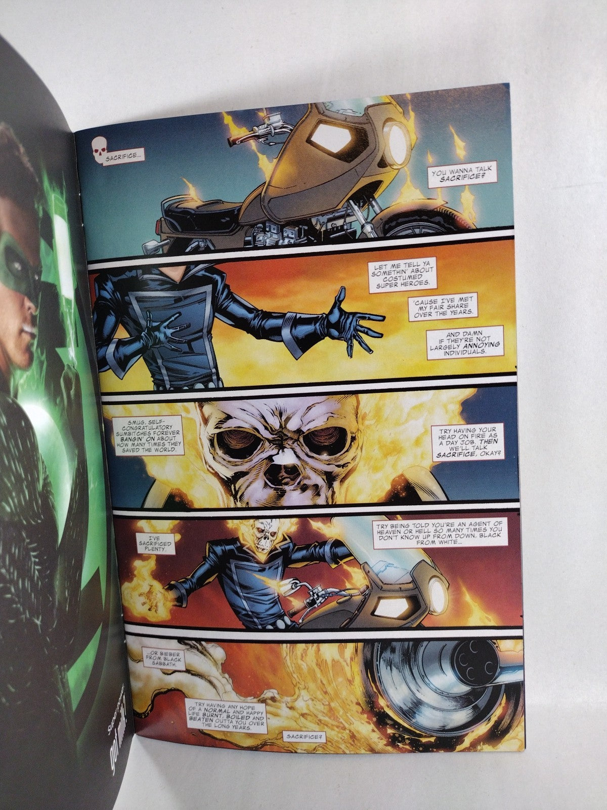 Ghost Rider #1 (2011) Marvel Sketch Cover Comic W Original DCastr Art