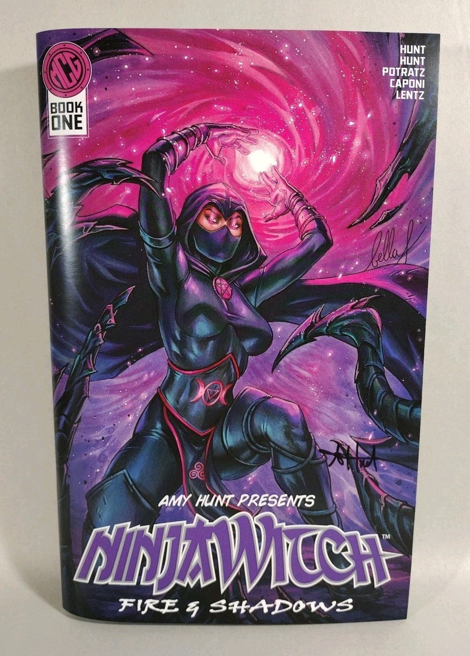 Ninja Witch (2023) Mythos Comic Group Lot Set #1 2 3 Signed Amy Hunt 