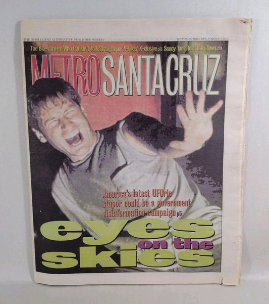 Metro Santa Cruz Vol 3 #13 (1996) S California Newspaper X-Files AFI