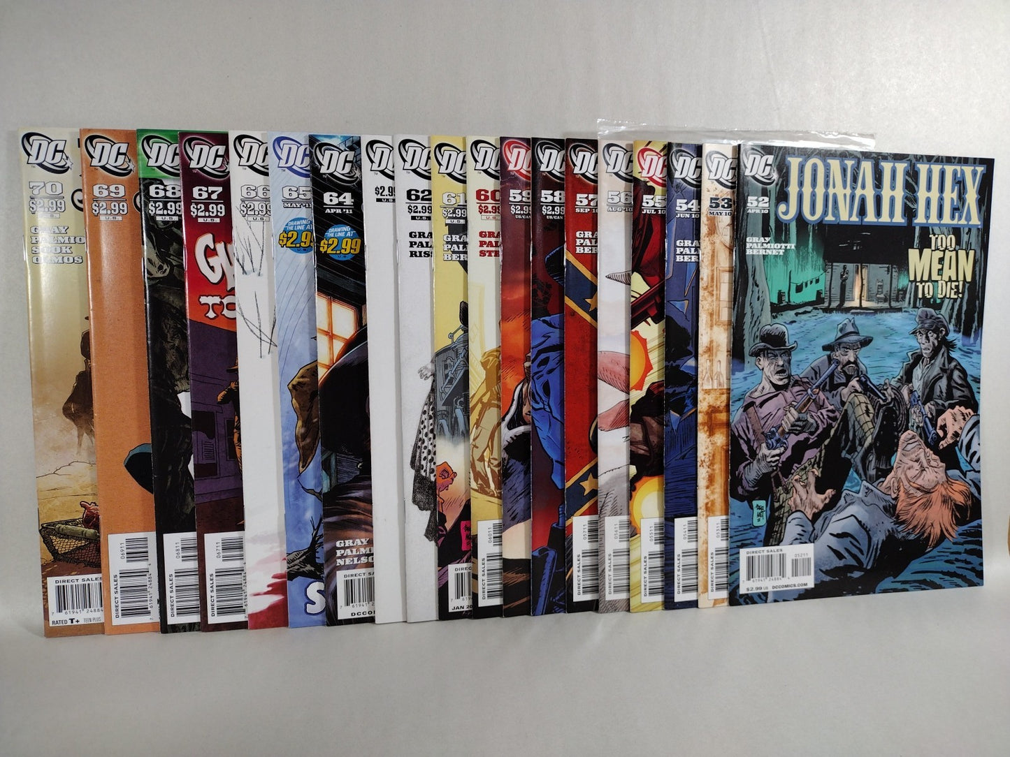Jonah Hex (2010) DC Comic Lot 52-70 Last Issues Grey Palmiotti Bernet Sook VF-NM