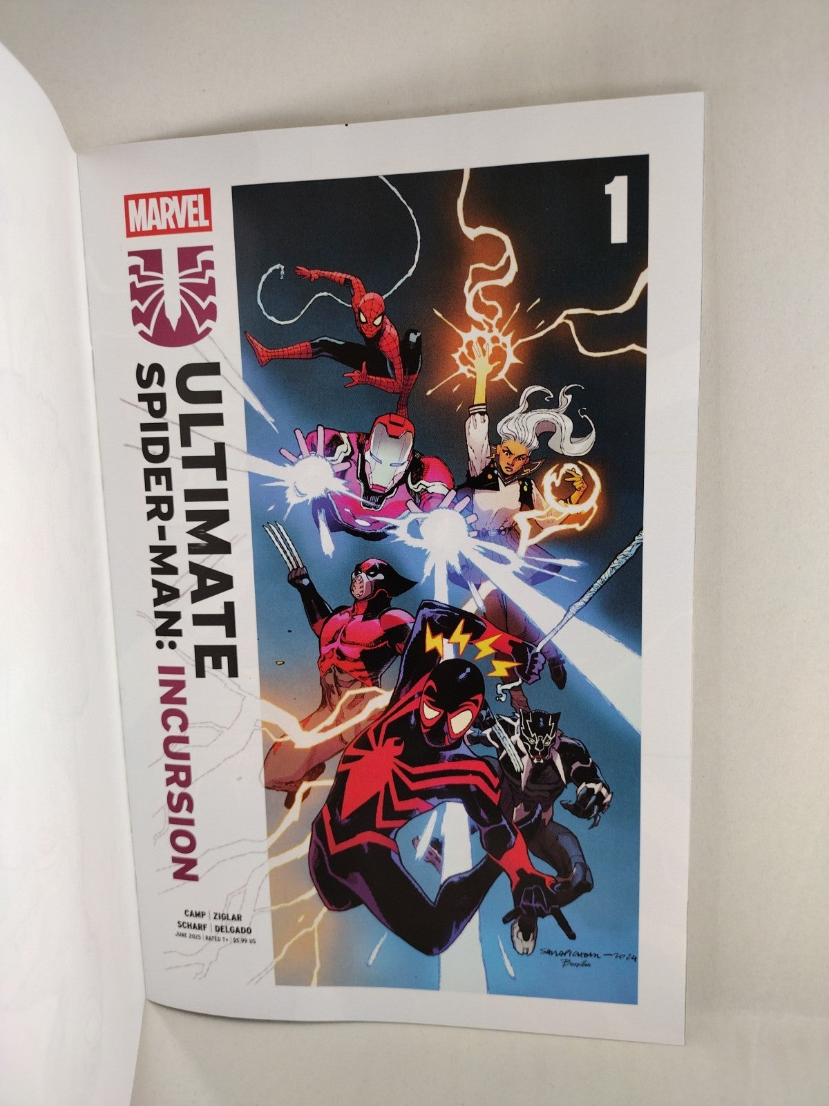 Ultimate Spider-Man: Incursion 1 Marvel Sketch Cover Comic W Original DCastr Art