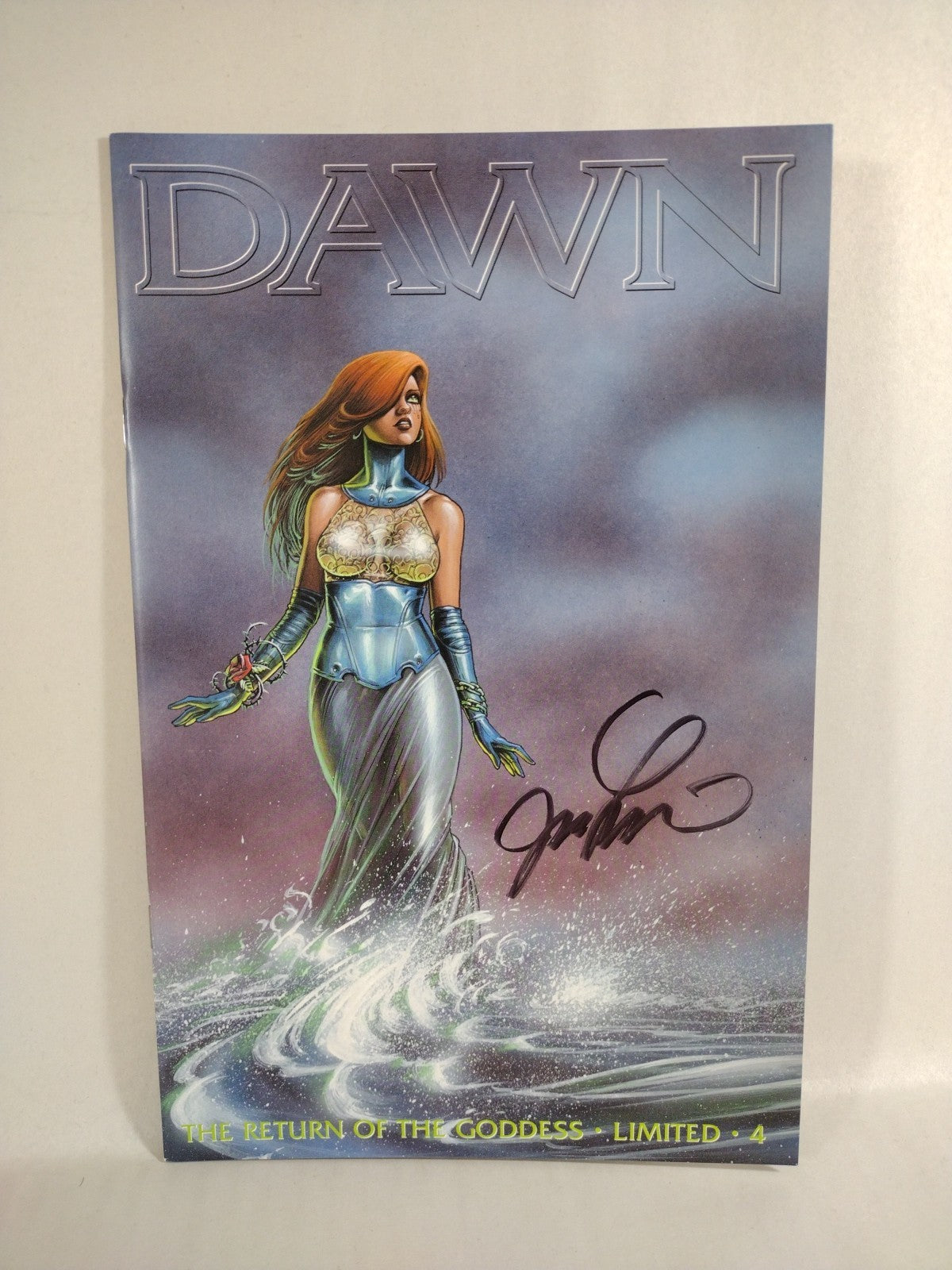 Dawn Return Of The Goddess Limited #4 Signed J M Linsner W COA #'d 308/3500 NM
