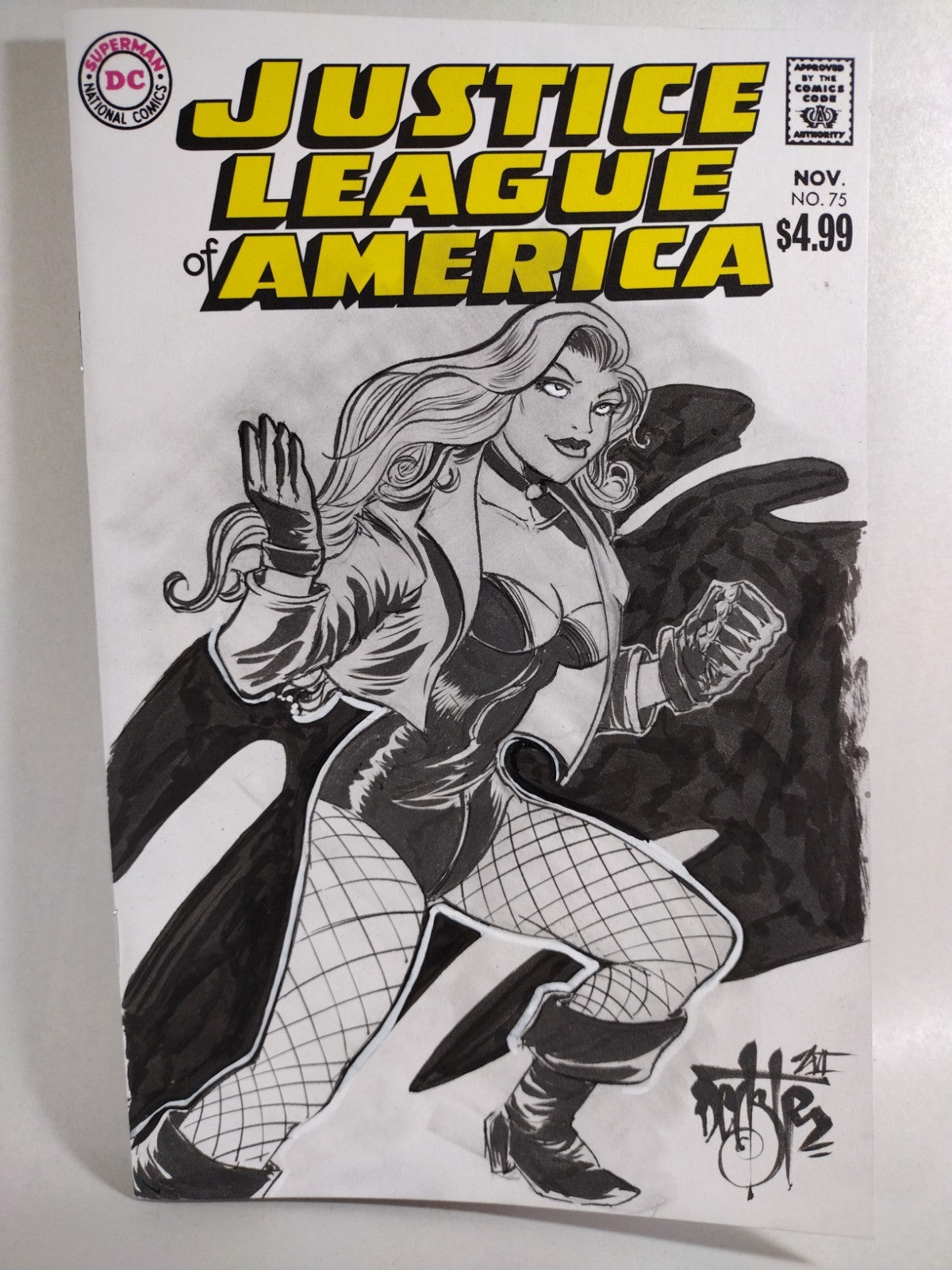 Justice League Of America Facsimile #75 (2026) DC Sketch Cover W Original Art