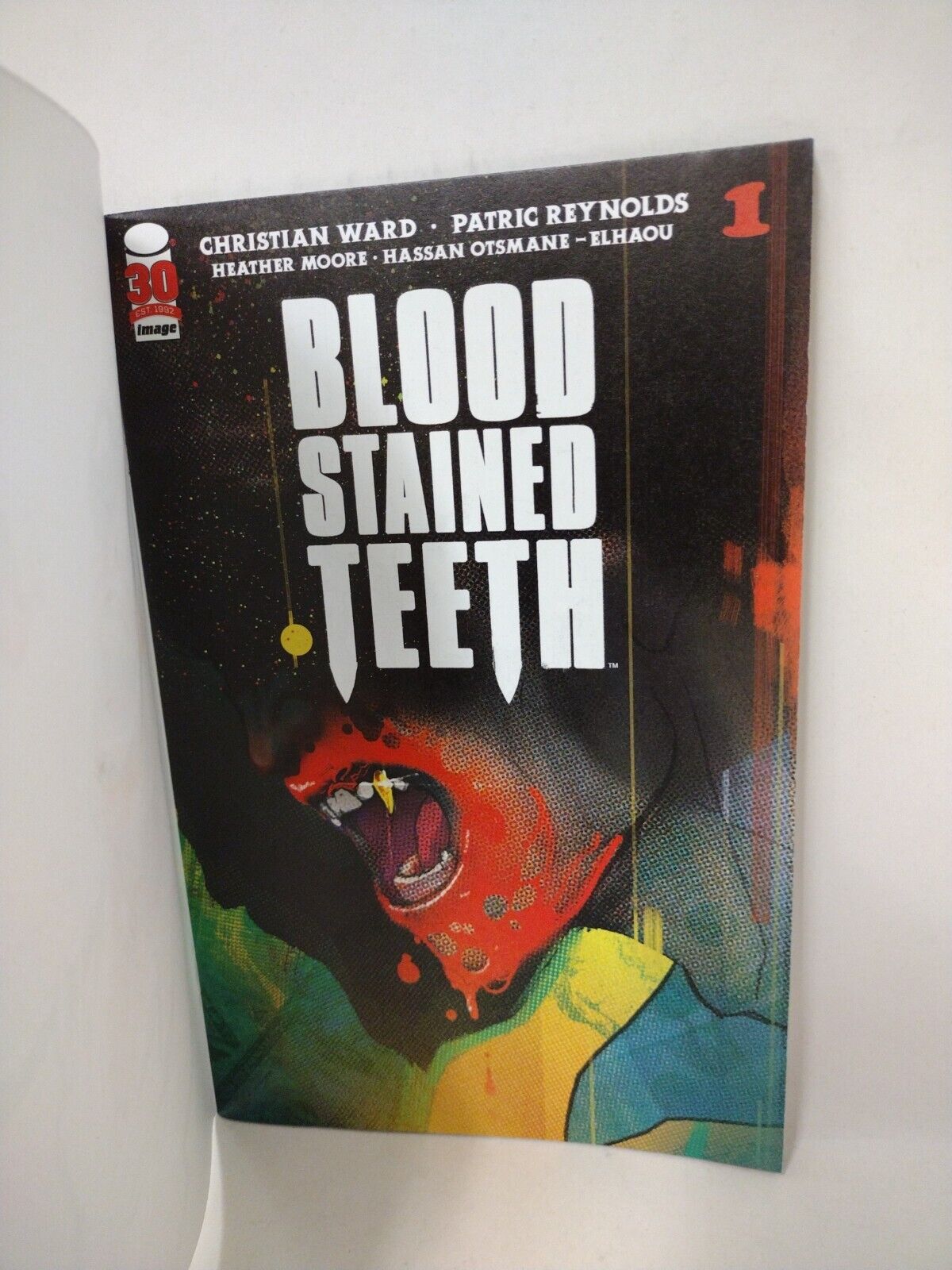 BLOOD STAINED TEETH #1 (2022) Blank Cover Comic w Original ATTICUS SLONE Art