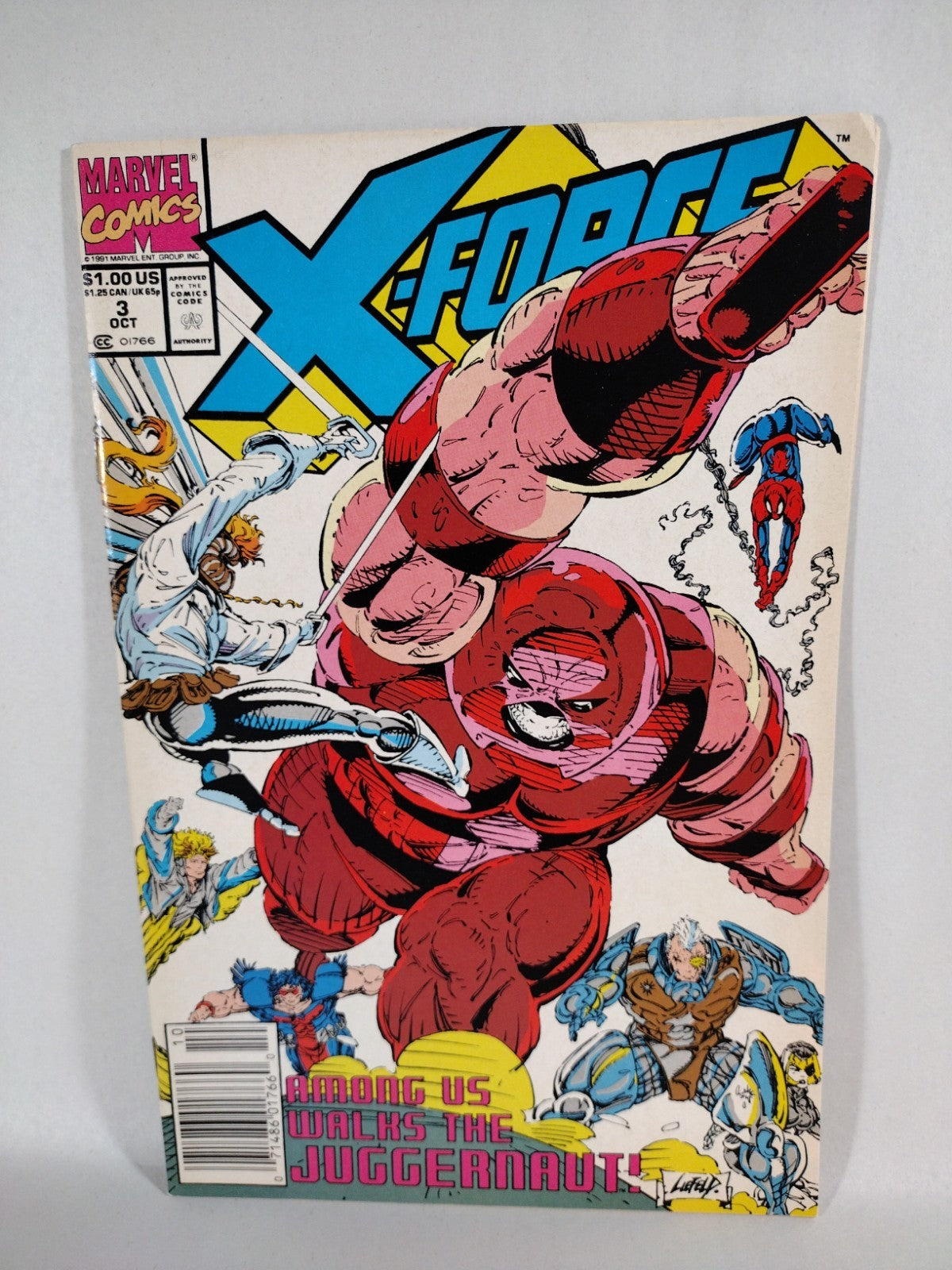 X-Force Marvel Comic Lot #1 1 2nd Gold 2-4 Spider-Man #16 Marvel Age #102 VF+