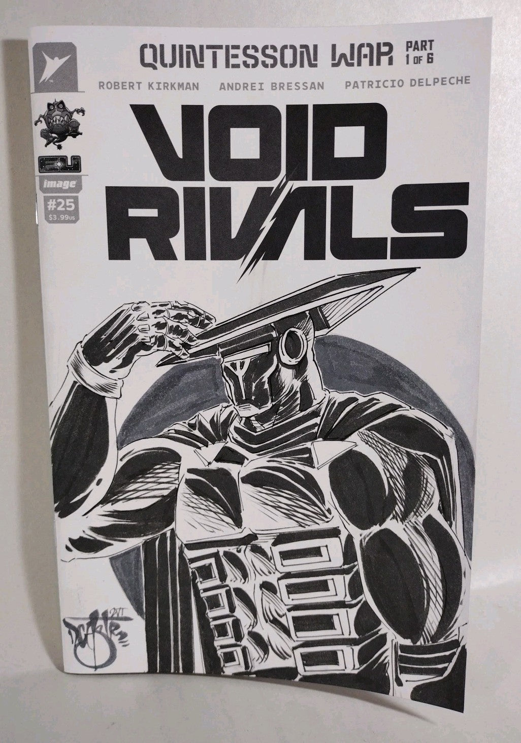 Void Rivals #25 (2025) Image Skybound Sketch Cover Variant W Original DCastr Art