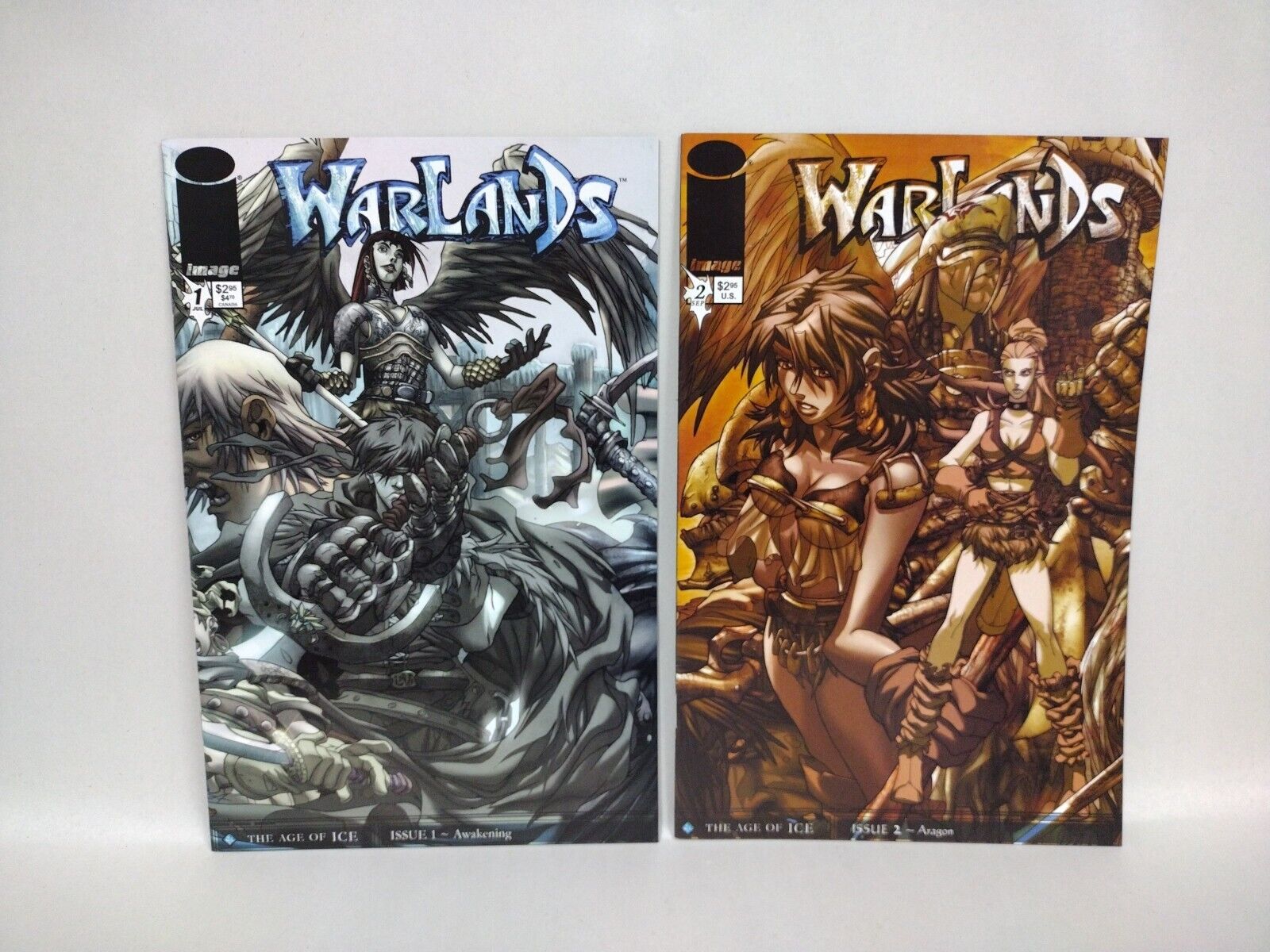 Warlands: Age of Ice (2001) Complete Image DW Comic Lot Set Pat Lee #1-9 1/2 0