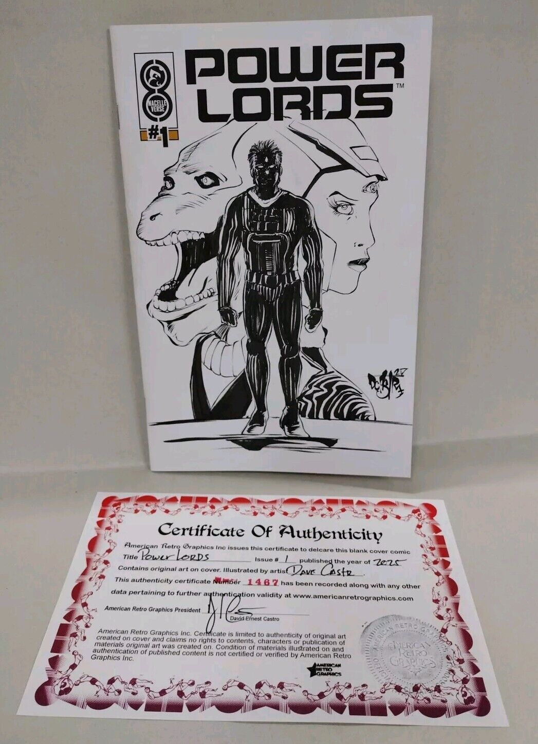 Power Lords #1 (2025) Oni Nacelleverse Sketch Cover W Original Dave Castr Art