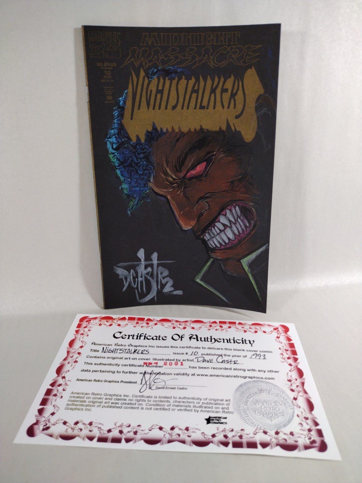 Nightstalker #10 (1993) Marvel Comic W Original Dave Castr Blade Art