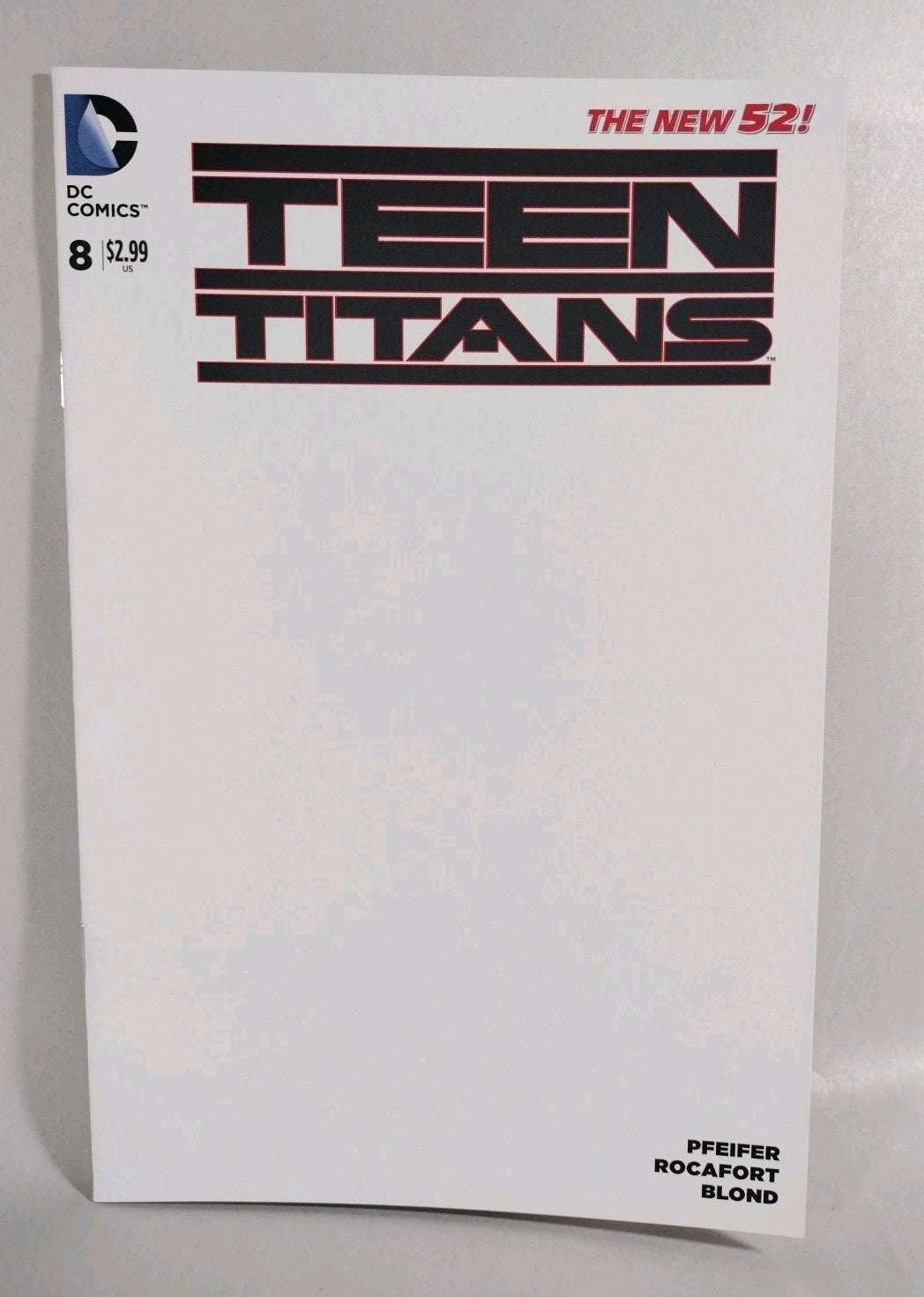 Teen Titans #8 (2015) DC Comic Blank Sketch Variant Cover New NM