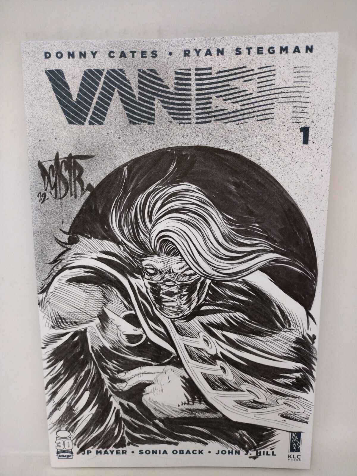 VANISH #1 (2022) Cates Stegman Image Comic Blank Cover w Original DCastr Art COA