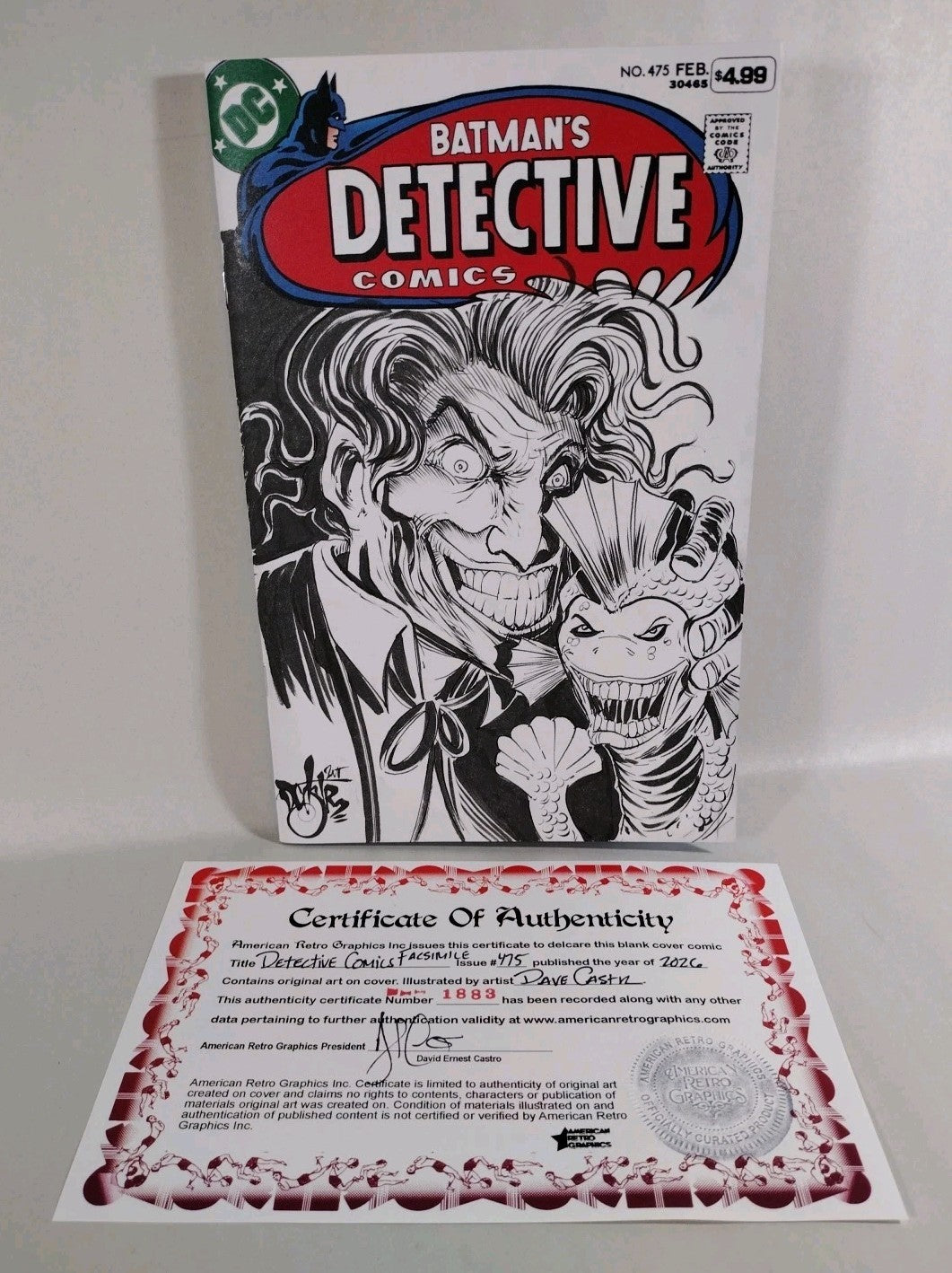 Detective Comics #242 (2026) DC Sketch Cover Variant W Original DCastr Joker Art