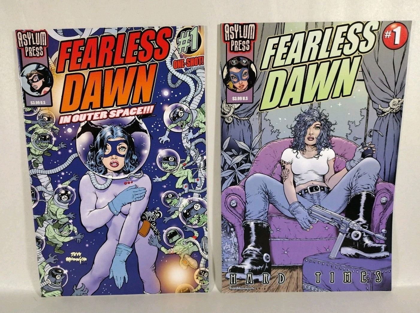 Fearless Dawn (2009) Complete Asylum Press Comic Series 1-4 +8 One Shots Mannion