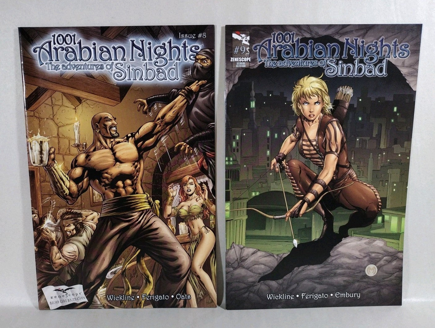 1001 Arabian Knights (2008) Zenescope Comic Lot Set #0 1 2 3 4 5 6 7 8 9 VF-NM