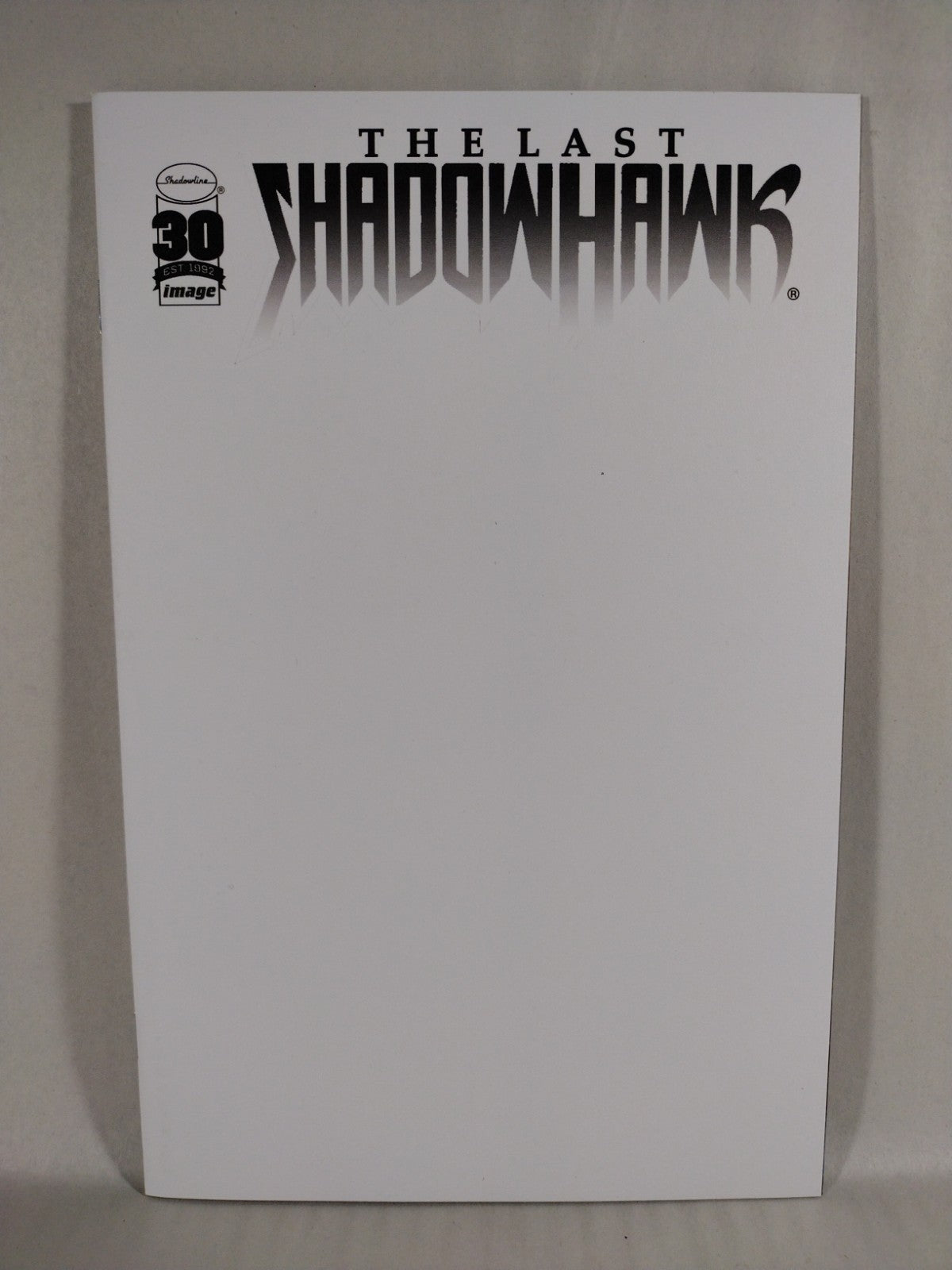 LAST SHADOWHAWK #1 (2022) Image Comic Blank Corrected Variant Cvr G NM