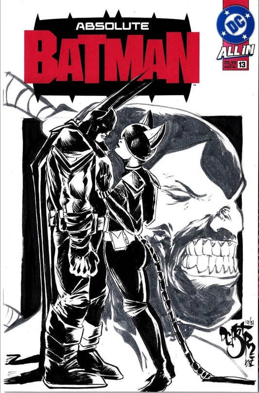 Absolute Batman 13 (2025) DC Comic Sketch Variant Cvr W Original Dave Castr Art