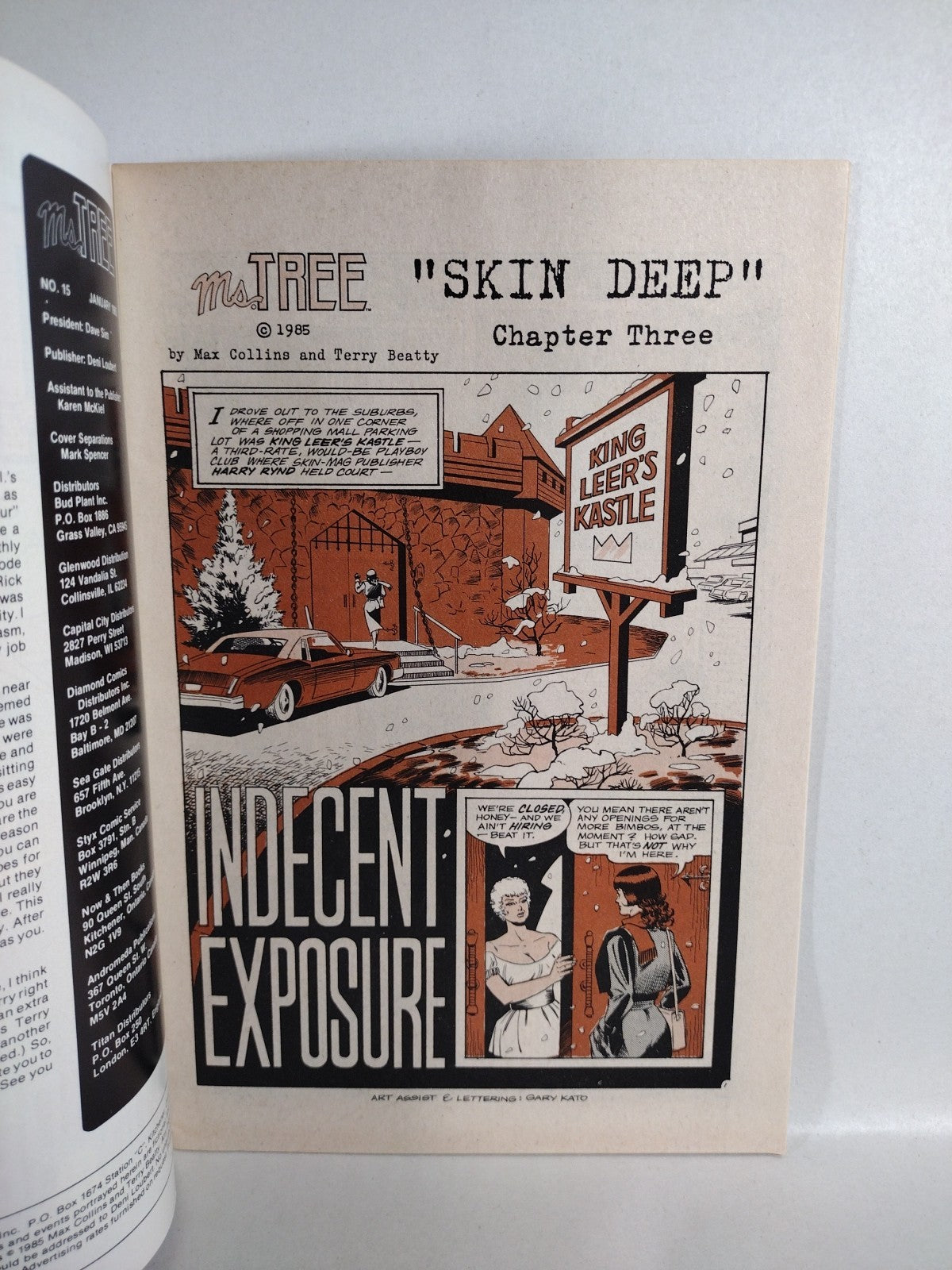 MS Tree (1984) Eclipse Aardvark Comic Lot #8 10 11 12 13 14 15 Max Collins VF-NM