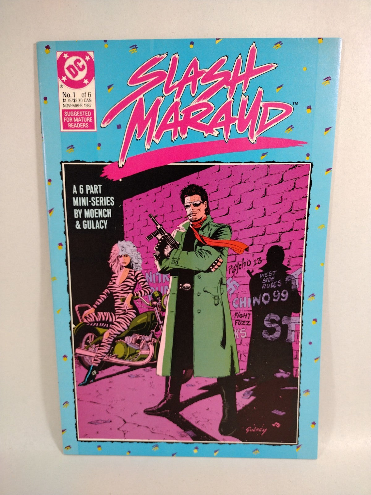 Slash Maraud (1987) Complete Comic Series #1-6 W Promo Poster Moench Gulacy