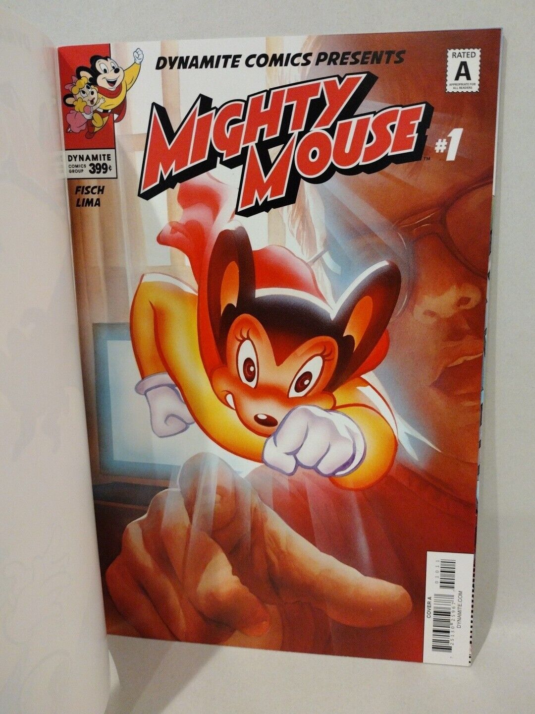 Mighty Mouse 1 (2017) Dynamite Blank Sketch Comic Cover W Original DCastr Art