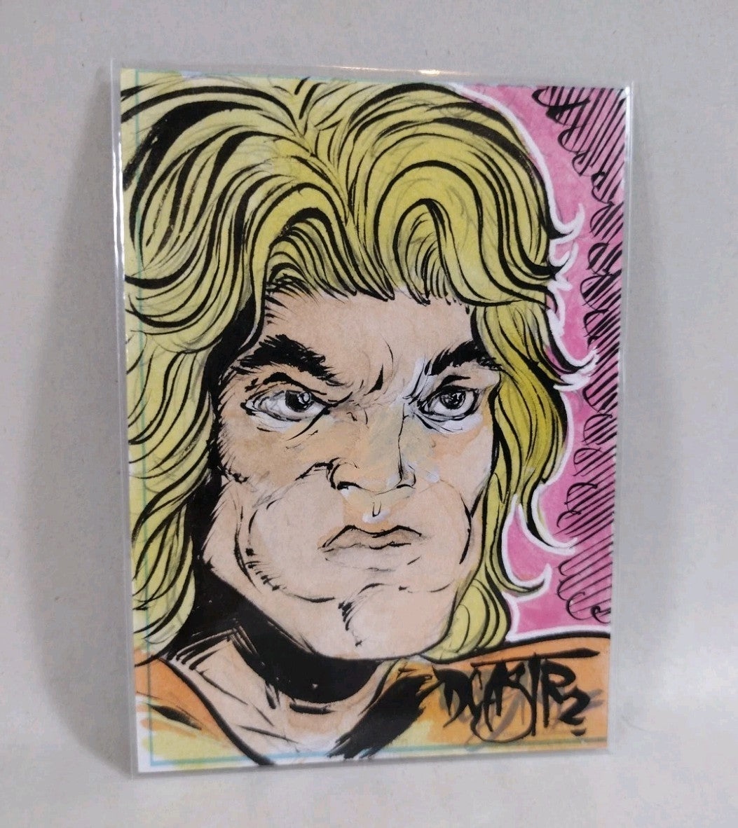 Dave Castr Crusin (2025) OAC Sketch Card W Original Solarman Art 