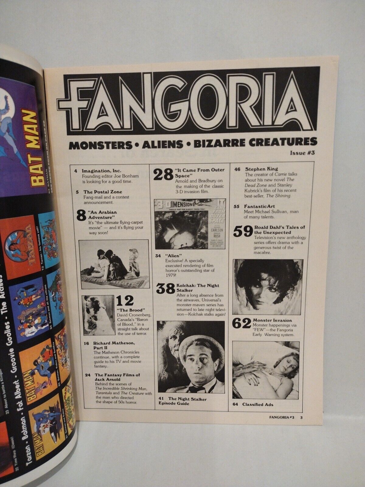 Fangoria #3 (1979) Starlog Horror Magazine Alien w Poster Richard Matheson 