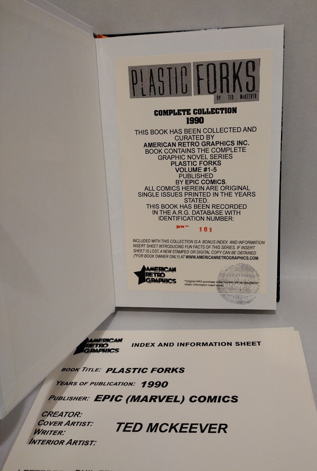 Ted McKeever's Plastic Forks 1990 Complete Collection Custom Bound Comic HC ARG