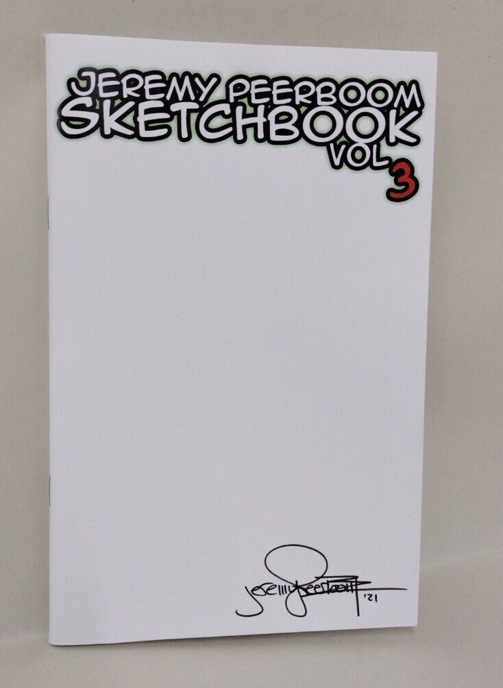 Jeremy Peerboom Sketchbook #3 (2021) Signed Blank Cover Marvel DC MOTU Art 