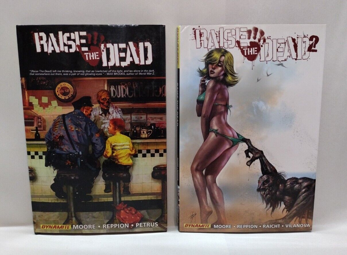 Raise The Dead (2009) Dynamite Hardcover Set Vol 1 & 2 Zombie Horror New