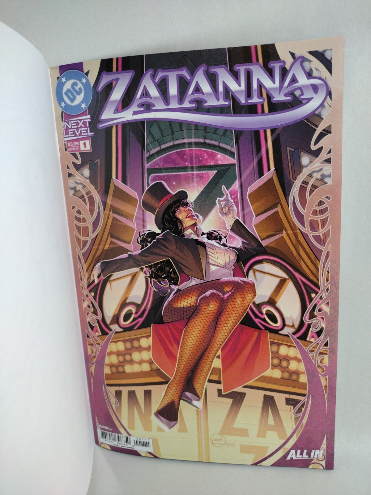 Zatanna #1 (2026) DC All In Comic Sketch Cover Variant W Original Dave Castr Art